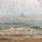 Atmospheric Early 20th C. Elton Ernest Thresher Seascape (some damage)