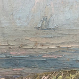 Atmospheric Early 20th C. Elton Ernest Thresher Seascape (some damage)