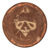 Pre-Columbian Clay Bowl with Skull-and-Crossbones-Like Paint Remnants