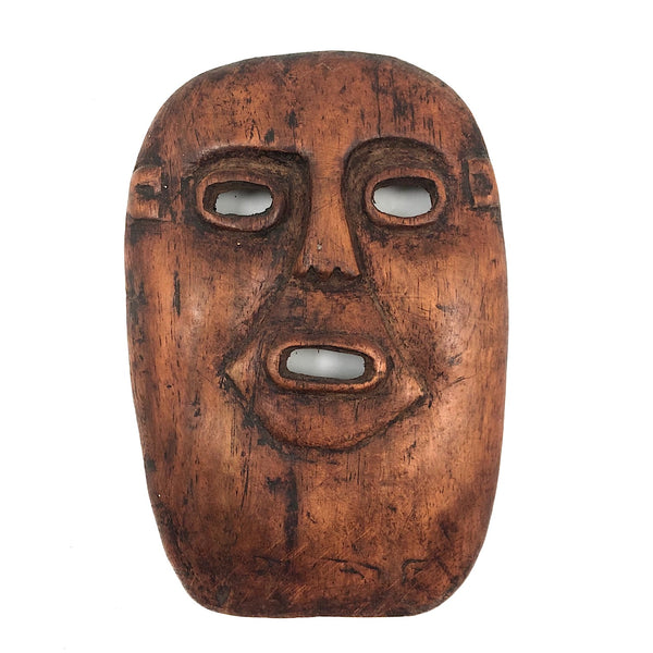 Nicely Carved Small Wooden Mask, Unknown Origin