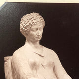 Late 19th C. Grand Tour Albumen Photo of Seated Woman (formerly described as Agrippina the Younger), Naples Museum