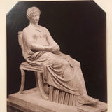 Late 19th C. Grand Tour Albumen Photo of Seated Woman (formerly described as Agrippina the Younger), Naples Museum