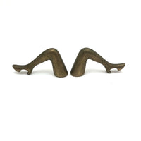 c. 1970s Pair of Brass Ladies Leg Bottle Openers