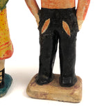 Charming, Colorful Vintage Mexican Folk Art Pottery Couple, Presumed Aurelio Flores