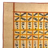 c. 1700 Sanskrit Double-sided Ink and Watercolor Leaf from Horoscope