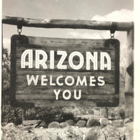 Arizona Welcomes You, Iconic and Rather Poignant c. 1940s Snapshot