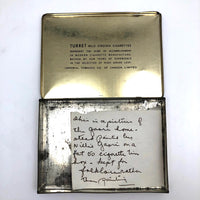 The Gaori Homestead, Sweet Old Painted Cigarette Tin with Note Inside