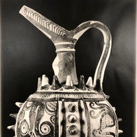 Striking Large Signed Mid Century Photograph of Ancient Minoan Tomb Jug