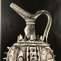 Striking Large Signed Mid Century Photograph of Ancient Minoan Tomb Jug