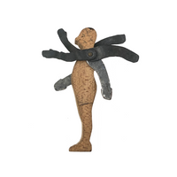 Little Wooden Man with Six Fluttering Arms