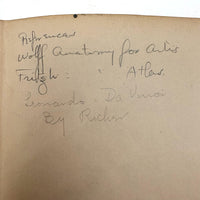 Late 1920s/Early 30s Yale Fine Arts Anatomy Notebook with Drawings