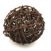 Super Sculptural (and Surreal-esque) Old and Rusty Barbed Wire Ball