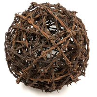 Super Sculptural (and Surreal-esque) Old and Rusty Barbed Wire Ball