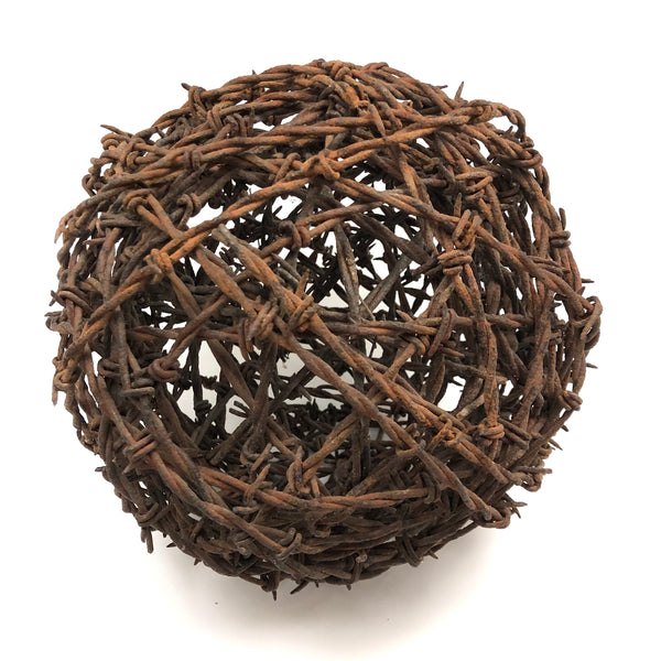 Super Sculptural (and Surreal-esque) Old and Rusty Barbed Wire Ball