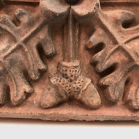 Acorns and Oak Leaves: Scarce and Stunning Large 19th Century American Architectural Terra Cotta Brick