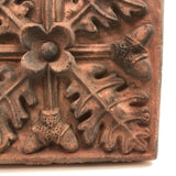 Acorns and Oak Leaves: Scarce and Stunning Large 19th Century American Architectural Terra Cotta Brick