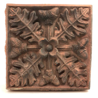 Acorns and Oak Leaves: Scarce and Stunning Large 19th Century American Architectural Terra Cotta Brick