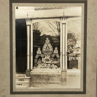 Tower of Soap, Antique Mounted Photo of Epicierie Window Display, Quebec