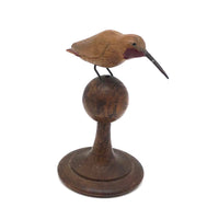 Beautifully Carved Old Ruby Throated Hummingbird