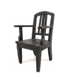 Antique Folk Art Miniature Chair with Great Lines and Nice Repair