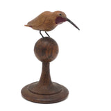 Beautifully Carved Old Ruby Throated Hummingbird