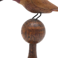 Beautifully Carved Old Ruby Throated Hummingbird