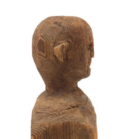 Head on Block Body, Evocative Old Unfinished Carving