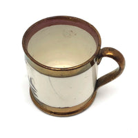 SOLD The Little Jockey, c. 1840s-50s Child's Mug with Copper Lustre