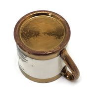 SOLD The Little Jockey, c. 1840s-50s Child's Mug with Copper Lustre