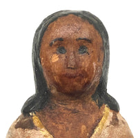 Carved Little Girl with Wonderfully Open Face