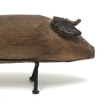 Deeply Empathetic Antique Folk Art Pig and Plough