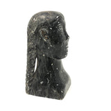 Sam Mikpegak Inuit (Kuujjuarapik) Carved Stone Girl with Braids