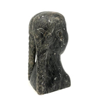 Sam Mikpegak Inuit (Kuujjuarapik) Carved Stone Girl with Braids