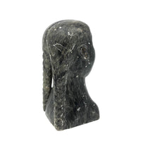 Sam Mikpegak Inuit (Kuujjuarapik) Carved Stone Girl with Braids