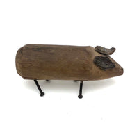 Deeply Empathetic Antique Folk Art Pig and Plough