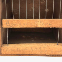 Sweet Old Handmade Cricket or Canary Carrying Cage