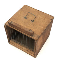 Sweet Old Handmade Cricket or Canary Carrying Cage