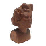 Figurehead-like Carved Bust, Woman with Wild Hair