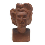 Figurehead-like Carved Bust, Woman with Wild Hair