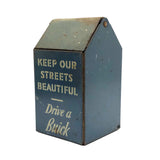 SOLD Keep Our Streets Beautiful, 1950s Buick Advertising Mini Tin Trash Can Give Away