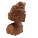 Figurehead-like Carved Bust, Woman with Wild Hair