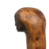 Wonderful Old Walking Stick With Carved Face and Great Patina, Presumed African American