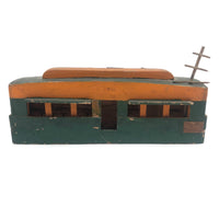 Sweet Old Scratch Made Folk Art Diner Car with Graphite Drawn Interior