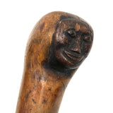 Wonderful Old Walking Stick With Carved Face and Great Patina, Presumed African American