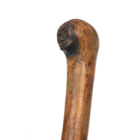 Wonderful Old Walking Stick With Carved Face and Great Patina, Presumed African American