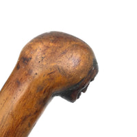 Wonderful Old Walking Stick With Carved Face and Great Patina, Presumed African American