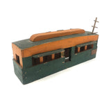 Sweet Old Scratch Made Folk Art Diner Car with Graphite Drawn Interior