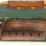 Sweet Old Scratch Made Folk Art Diner Car with Graphite Drawn Interior