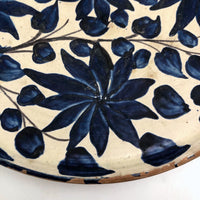 Gorgeous Pair of Handpainted Blue and White Oaxacan Plates