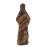 Virgin Mary with Immaculate Heart, c. 17th Century Spanish Folk Art Carving